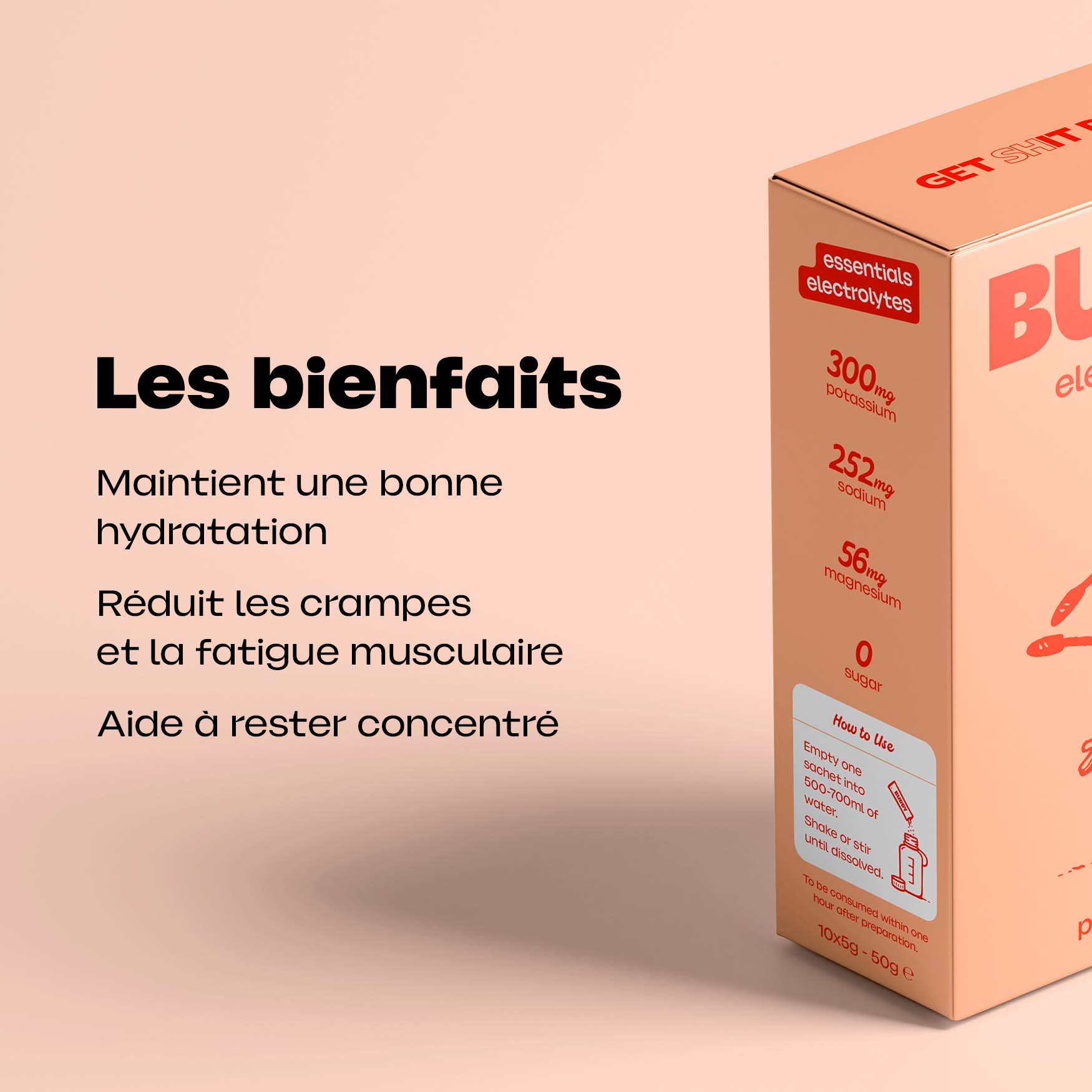 Électrolytes · Pêche Agrumes