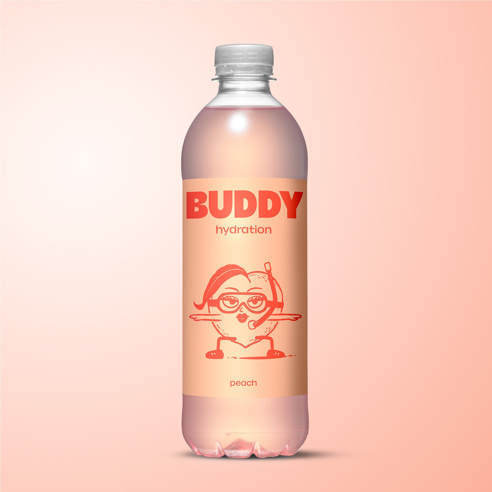Bouteille Buddy Hydratation Pêche à l'eau de coco