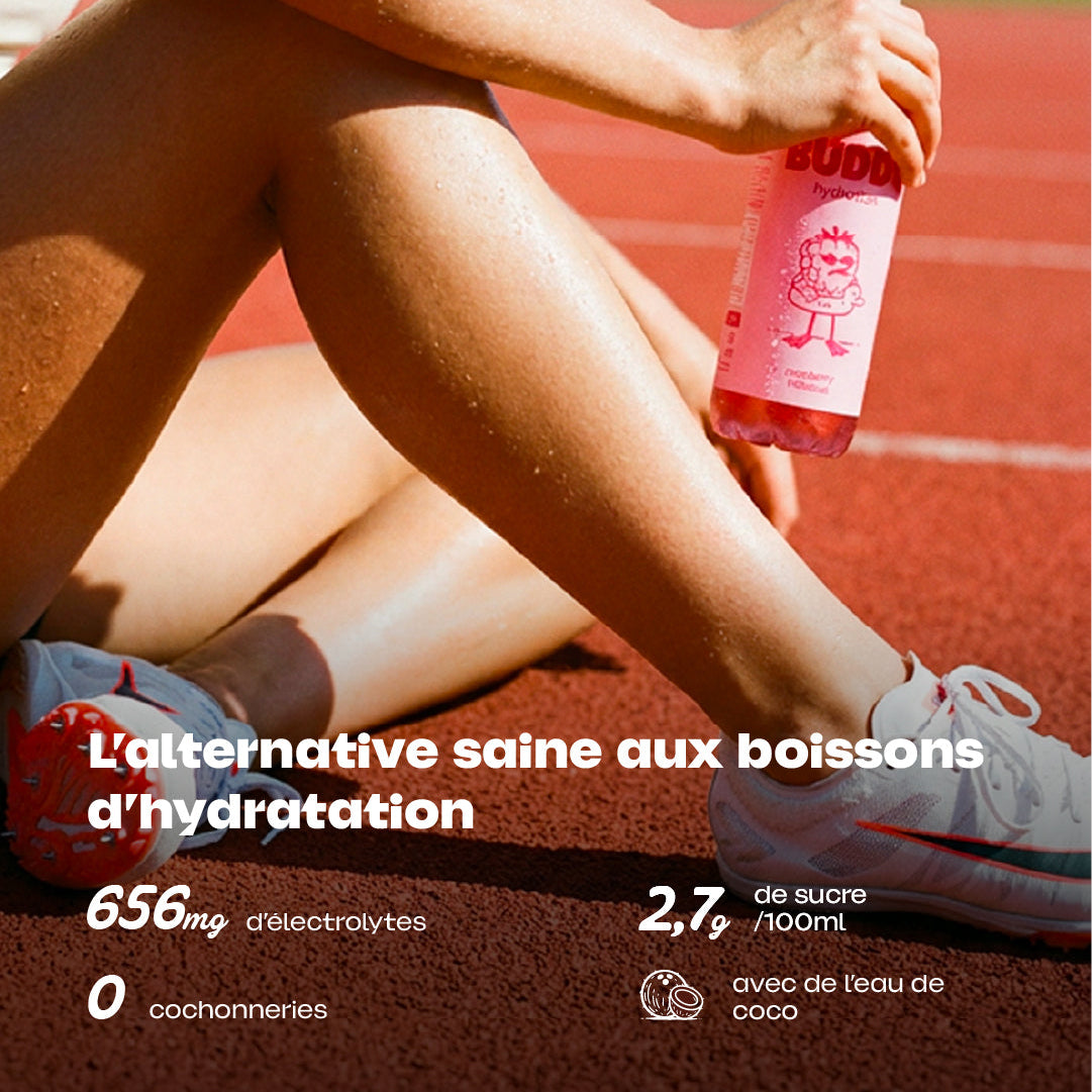 Boisson hydratante citron citron vert Buddy, pack de 6 bouteilles